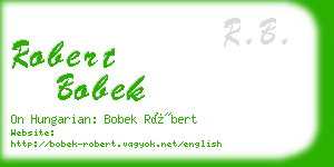 robert bobek business card